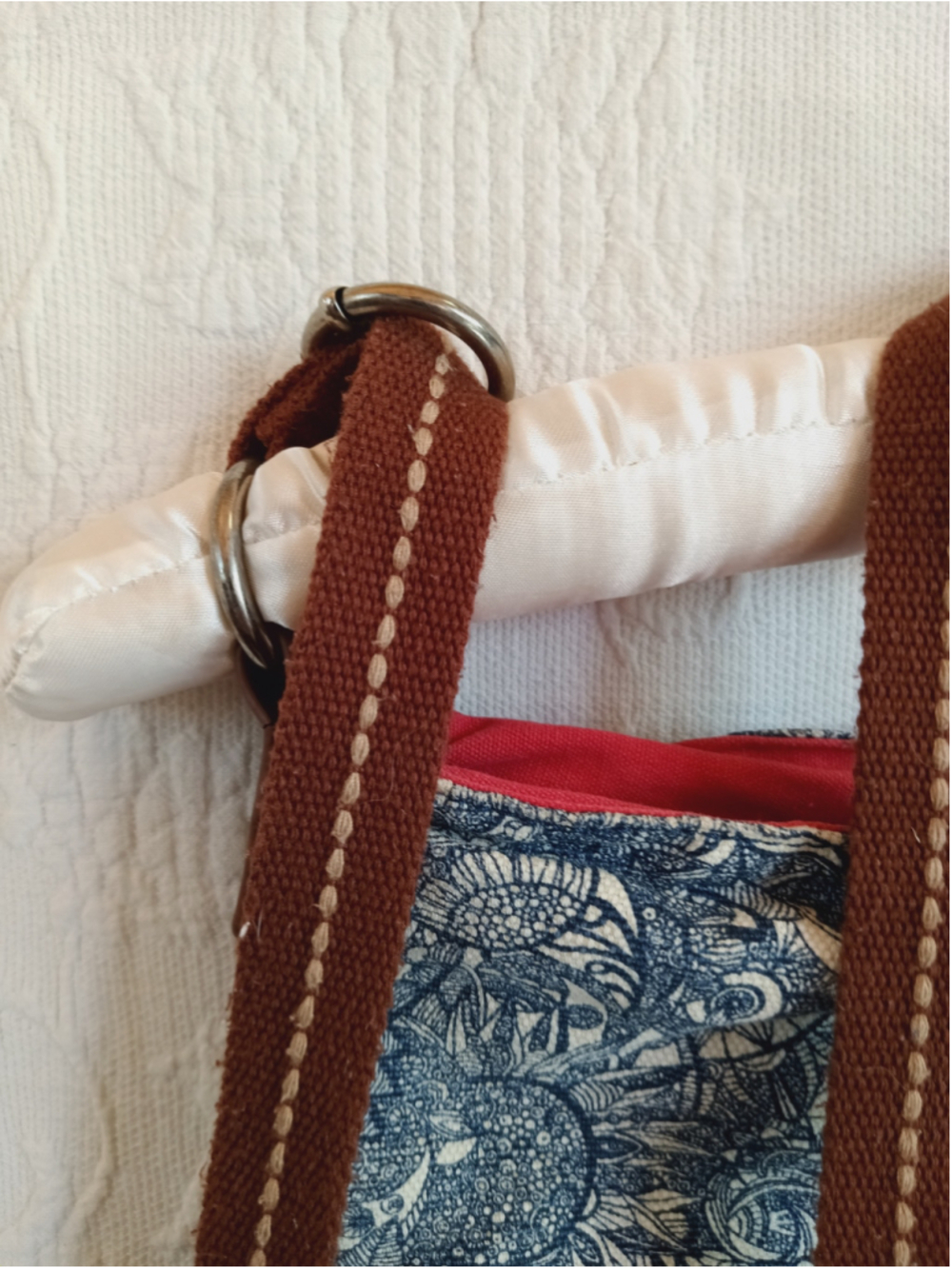 Sakroots Artist Circle soft bucket bag Navy Spirit Desert print denim cute - Picture 2 of 10